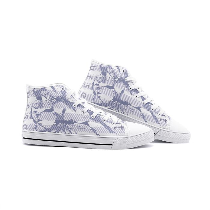 Unisex All-Over Print High Top Canvas Shoes
