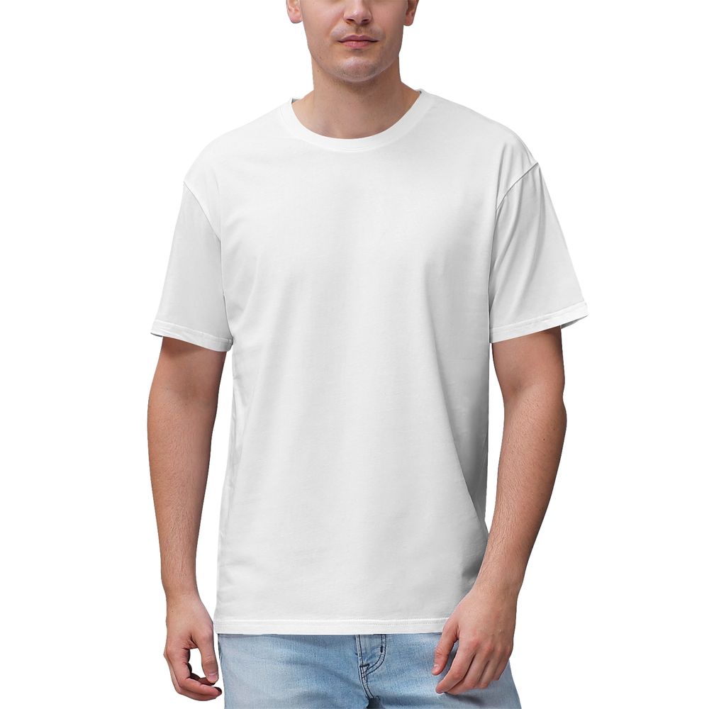 Unisex Short Sleeve Crew Neck Cotton Jersey T-Shirt 1