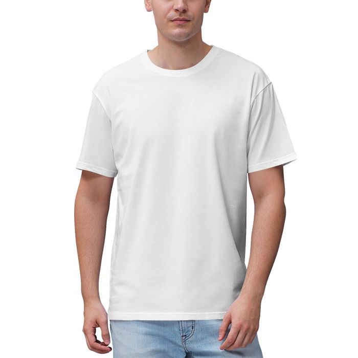 Unisex Short Sleeve Crew Neck Cotton Jersey T-Shirt