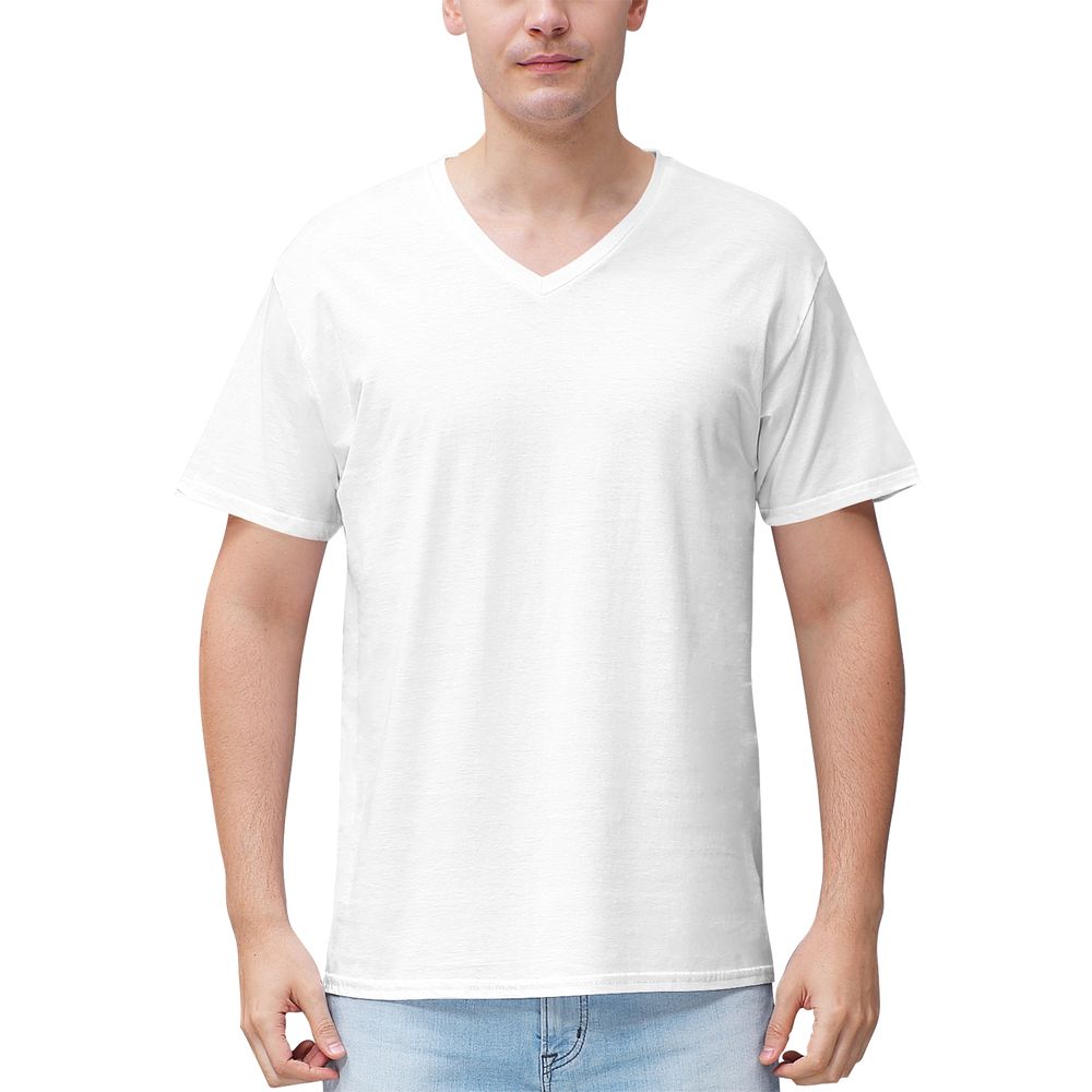 Men's 100% Cotton V-Neck T-shirt 1