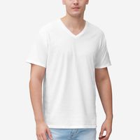 Men's 100% Cotton V‑Neck T‑shirt thumbnail 2