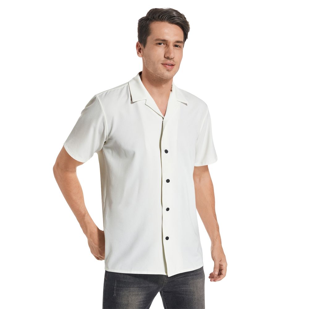 Men's All-Over Print 100% Premium polyester Short Sleeve Shirts 4