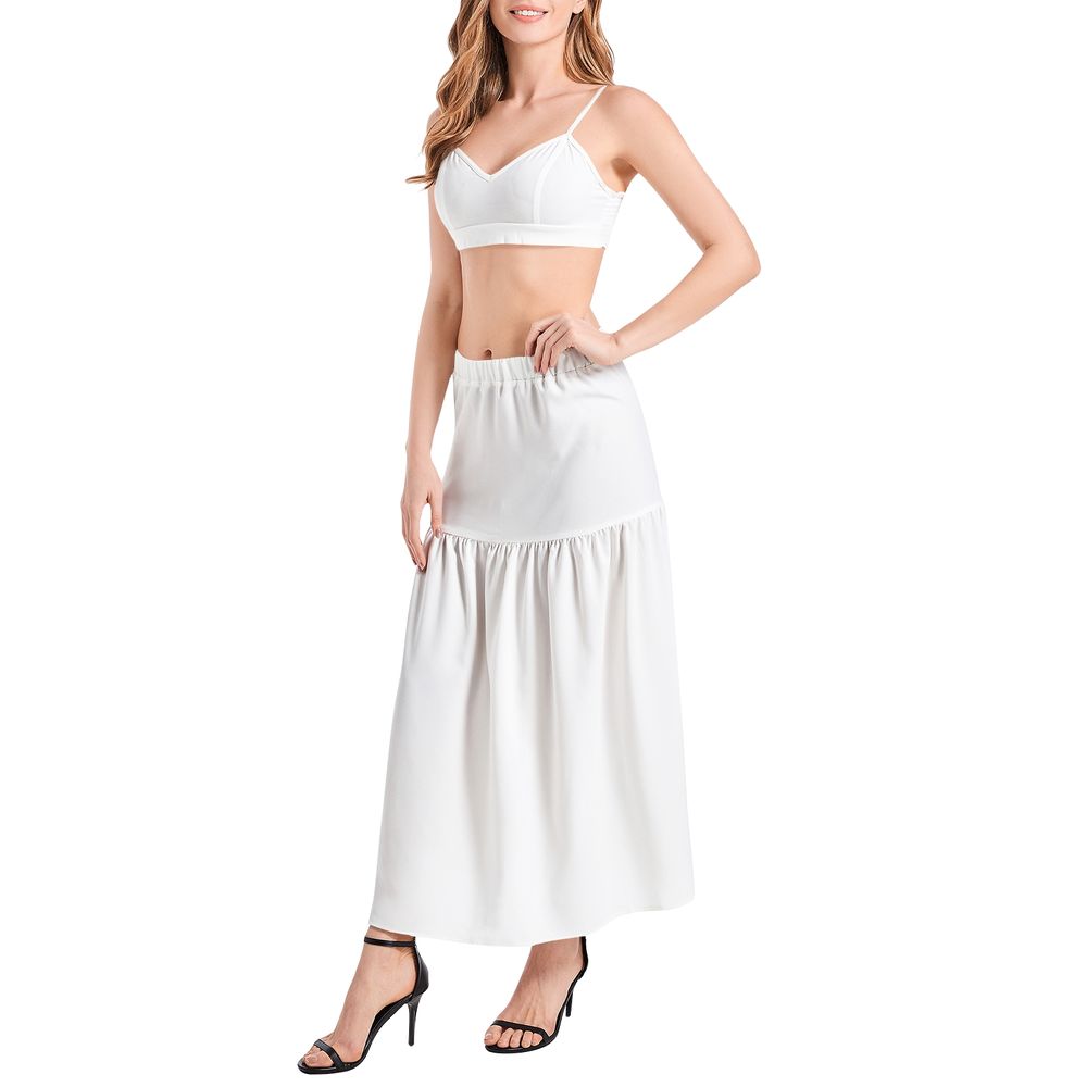 Bralette Top and High Slit Thigh Skirt Set 2