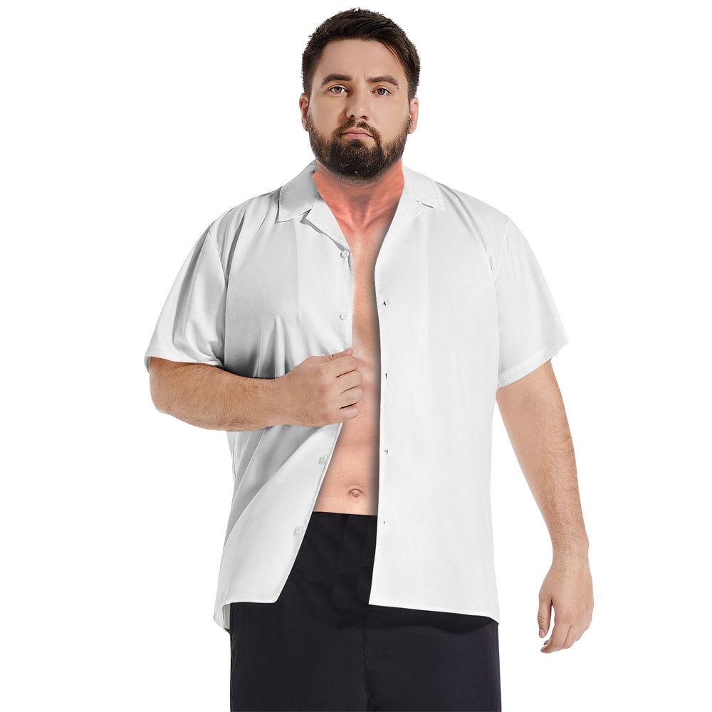 Men's All-Over-Print Short Sleeve Button Down Shirt 8