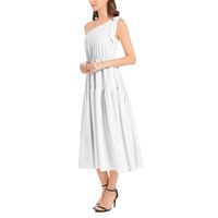 Ruffle Hem One Shoulder Midi Dress 3