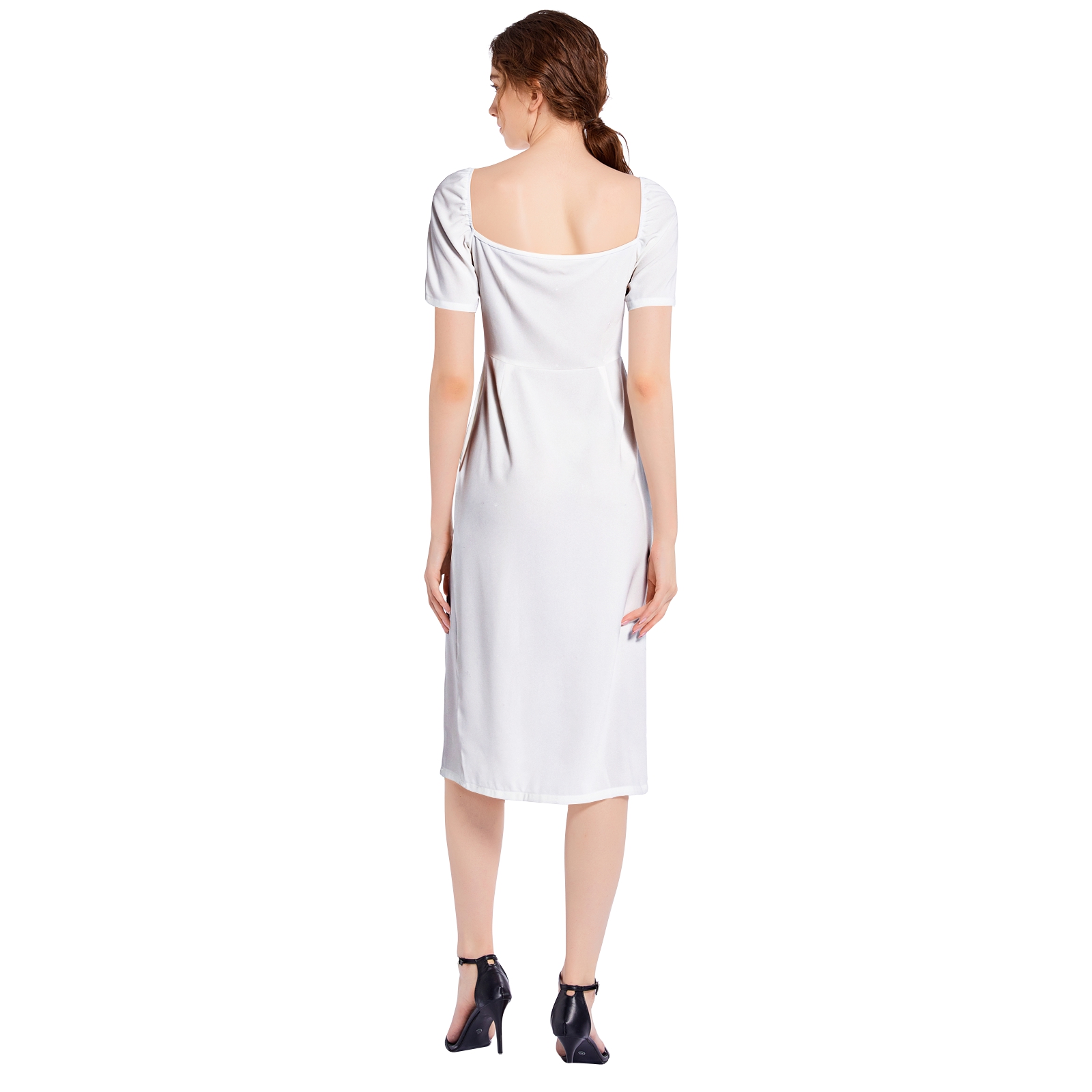 Split Thigh Midi Bodycon Dress | Printy6