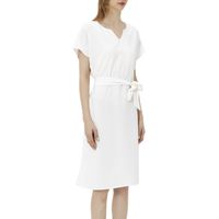 Betwing Seleeve Notch Neck Casual Dress with Belt 3