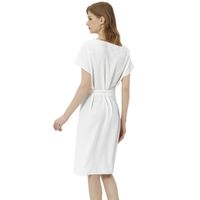 Betwing Seleeve Notch Neck Casual Dress with Belt 4