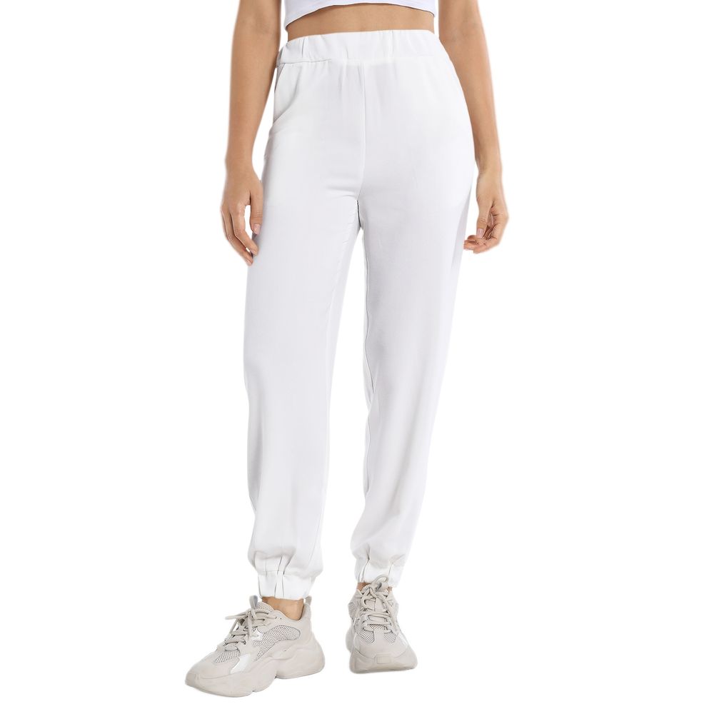 Elastic Waist Tapered Sweatpant | Printy6