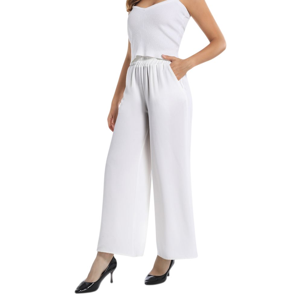 Elastic Waist Wide Leg Pant 2