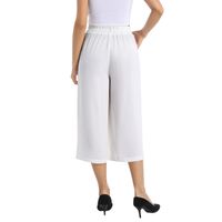 Elastic Waist Capris Wide Leg Pant 4