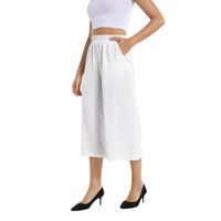 Elastic Waist Capris Wide Leg Pant 3