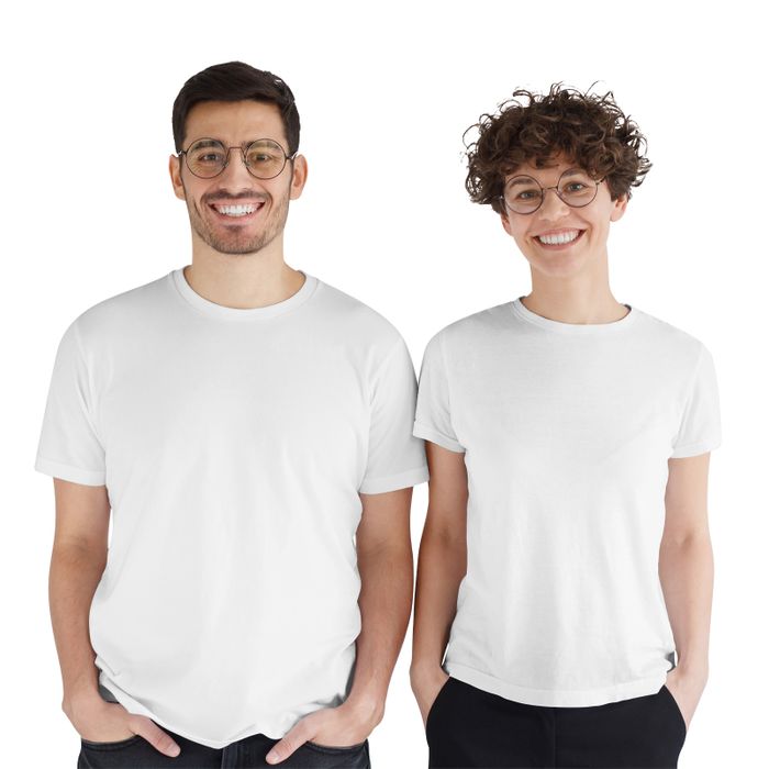 Couple's Crew Neck Cotton Jersey T-Shirt