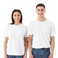 Couple's Crew Neck Cotton Jersey T-Shirt 1