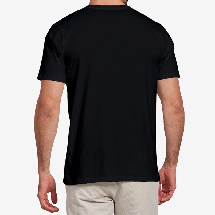  Men's Heavy Cotton Adult T-Shirt Black detail 2