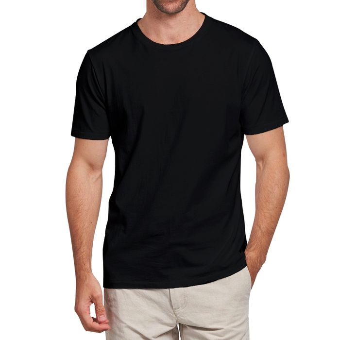  Men's Heavy Cotton Adult T-Shirt Black