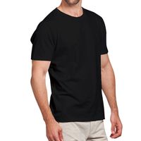  Men's Heavy Cotton Adult T-Shirt Black 2