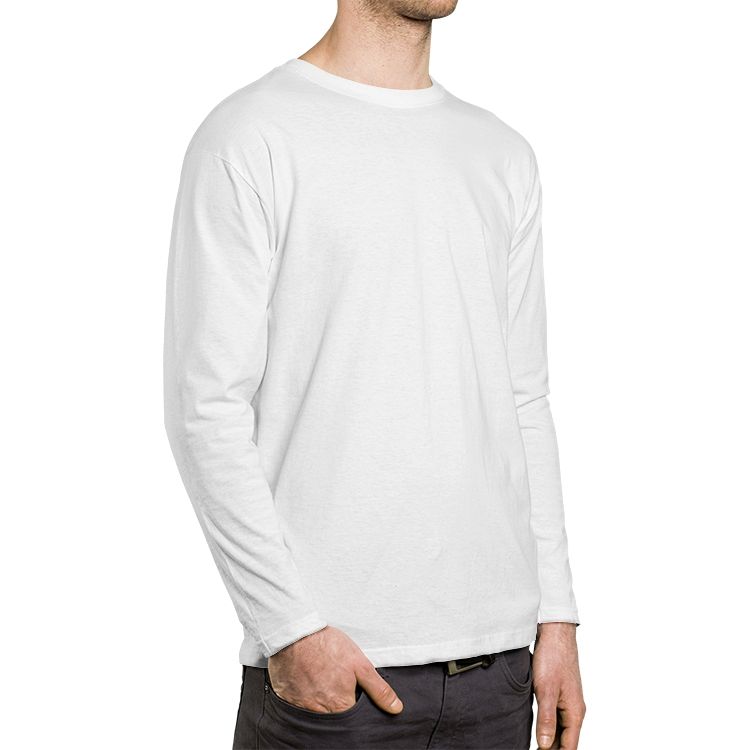 Mens Crew Neck Long Sleeve T Shirt Printy6