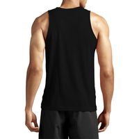 Men's Performance Cotton Tank Top Shirt Black 2