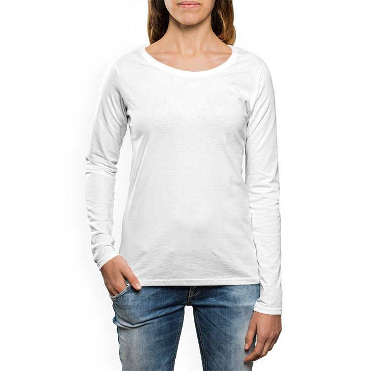 Womens Crew Neck Long Sleeve T Shirt Printy6