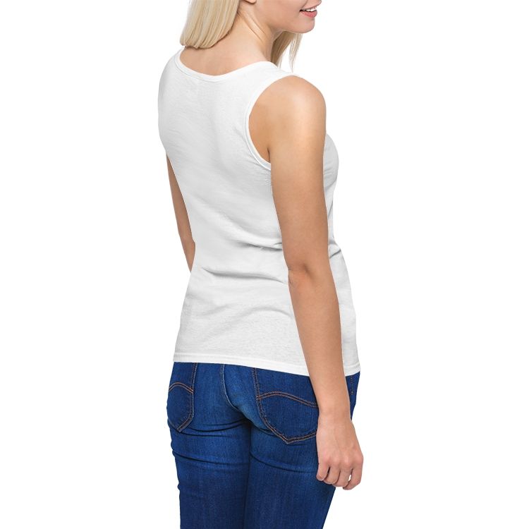 Women’s Stretch Microfiber Scoop Neckline Tank Top | Printy6