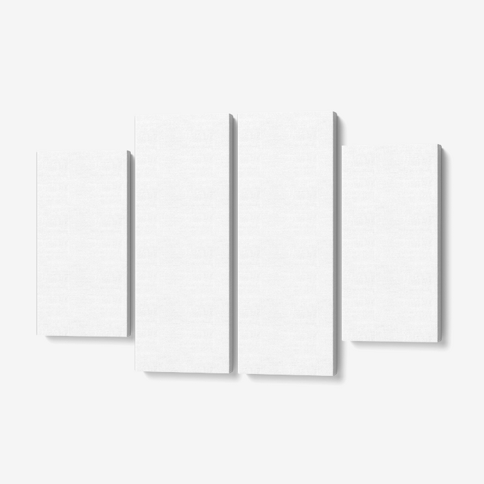 4 Piece Canvas Wall Art for Living Room Framed Ready to Hang 4x12"x32