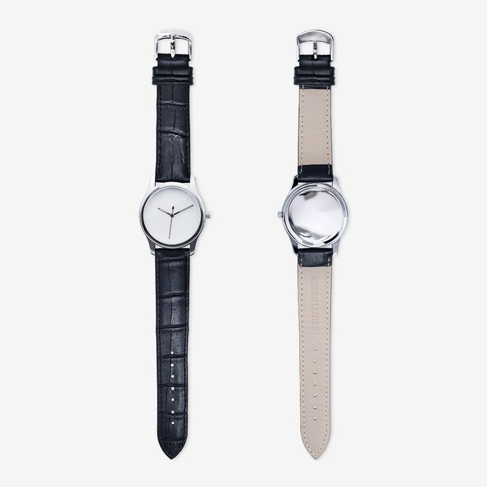 Classic Fashion Unisex Print Silver Quartz Watch 2