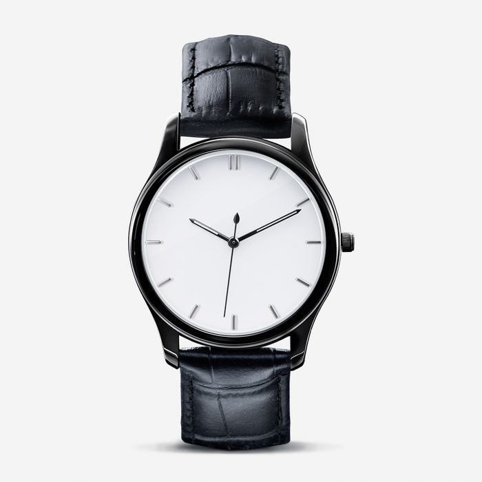 Classic Fashion Unisex Print Black Quartz Watch 1